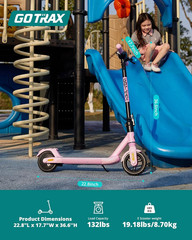 Foldable Kids Electric Scooter Pink 150W 10MPH 7 Mile Range