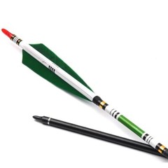 30″/32″ Carbon Arrows Turkey Feather Spine 500 for Hunting Compound Recurve Bow