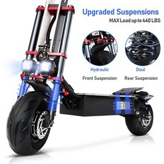 Adults Electric Scooter Folding Dual Motor 5600W 60V 38AH 12″ Road Tires 50MPH