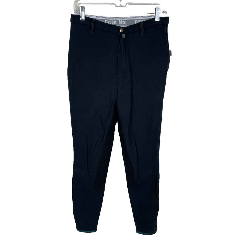 Devon Aire Full Seat Riding Breeches Size 28R Black