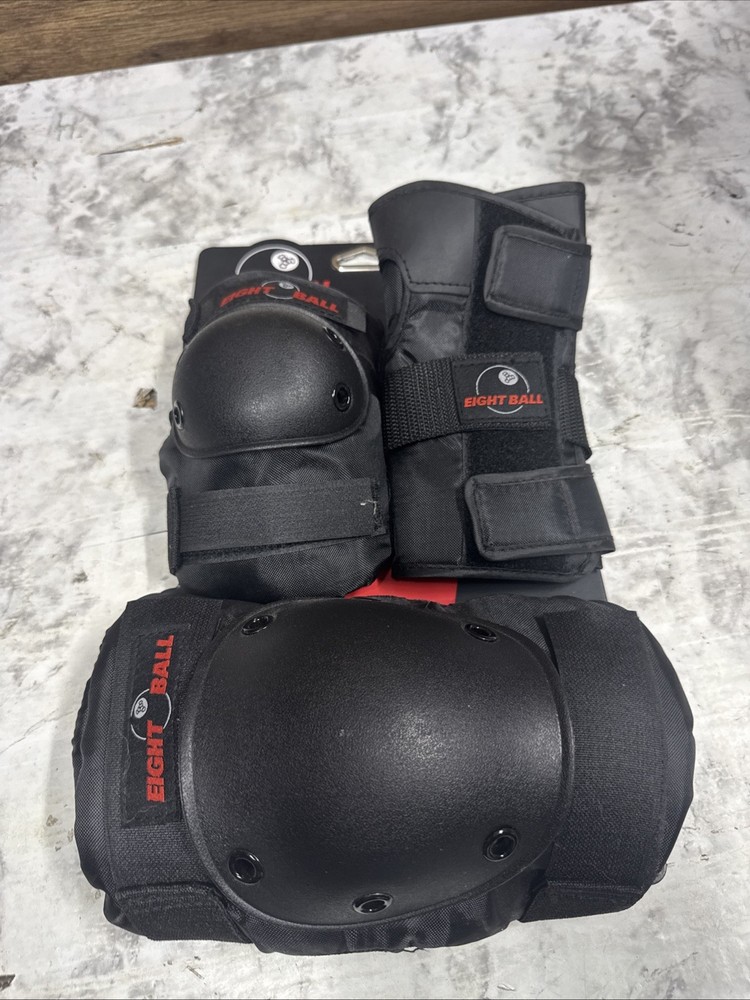 Eight Ball, Multi-sport pritective 3 pack, NEW, ages 14+, Knee, elbow, wrist