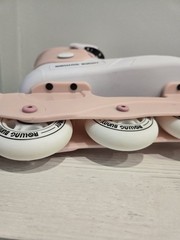 Rolling Bunny Inline Skate Women 8 Pink Adjustable Roller Blades SEE DESCRIPTION