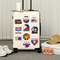 66 Pcs Philippines Vinyl Waterproof Stickers for Water Bottle, Laptop, Phone