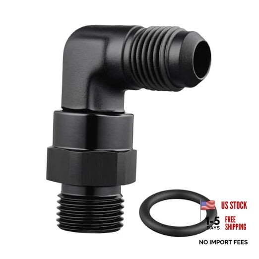 6AN Flare to 5/8 * 18 ORB Male Swivel Adapter 5/8*18 ORB to 6AN 90 Degree