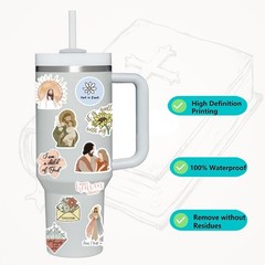 100Pcs Christian Stickers for Water Bottles, Jesus Bible Verse Stickers