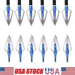 Hunting Arrowheads 100 Grain Broadheads Arrow Heads Tips for Shooting Outdoor