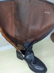 Valverde del Camino Spanish Riding Boots Brown leather leather sole 39 UK 6