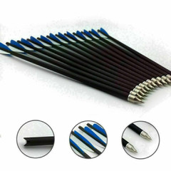 12Pcs 17″/20″/22″ Carbon Arrows OD 8.8mm Crossbow Bolts or Quiver Target Hunting