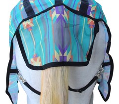 Challenger Horse Mesh Summer Scrim Sheet Fly Sheet Spring Airflow Neck Teal