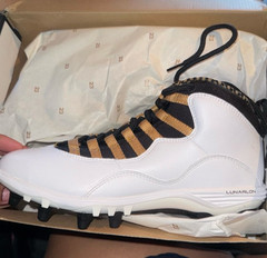 brand new item in your image is a pair of Air Jordan 10 TD Mid Football Cleats