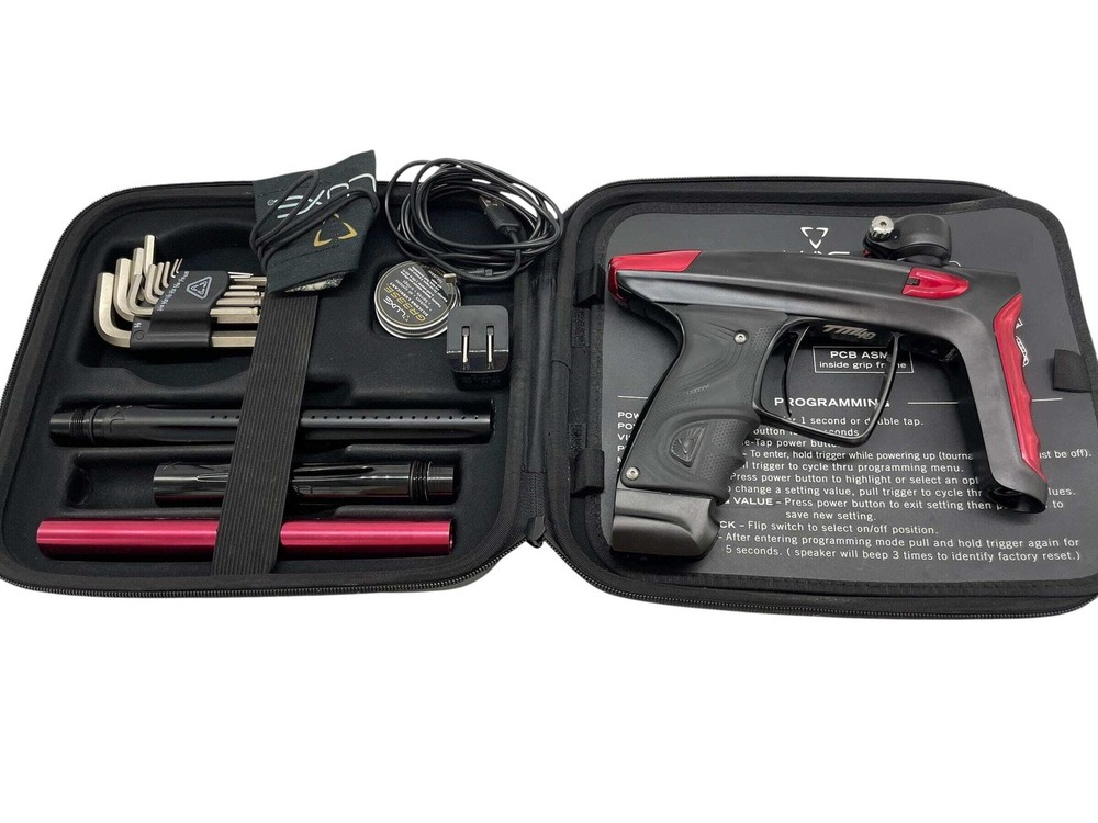 DLX Luxe TM40 Black/Red Paintball Gun