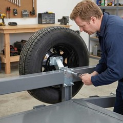 Heavy Duty Spare Tire Carrier Mount Bracket for Utility Boat Trailer Wheel