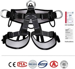 Climbing belts, Thicken Professional Safety Belt with Magnesium Alloy Connect…