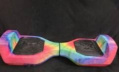 Hover-1 Rebel Hoverboard Rainbow Tie-Dye UL 2272 Certified LED 6MPH NEW