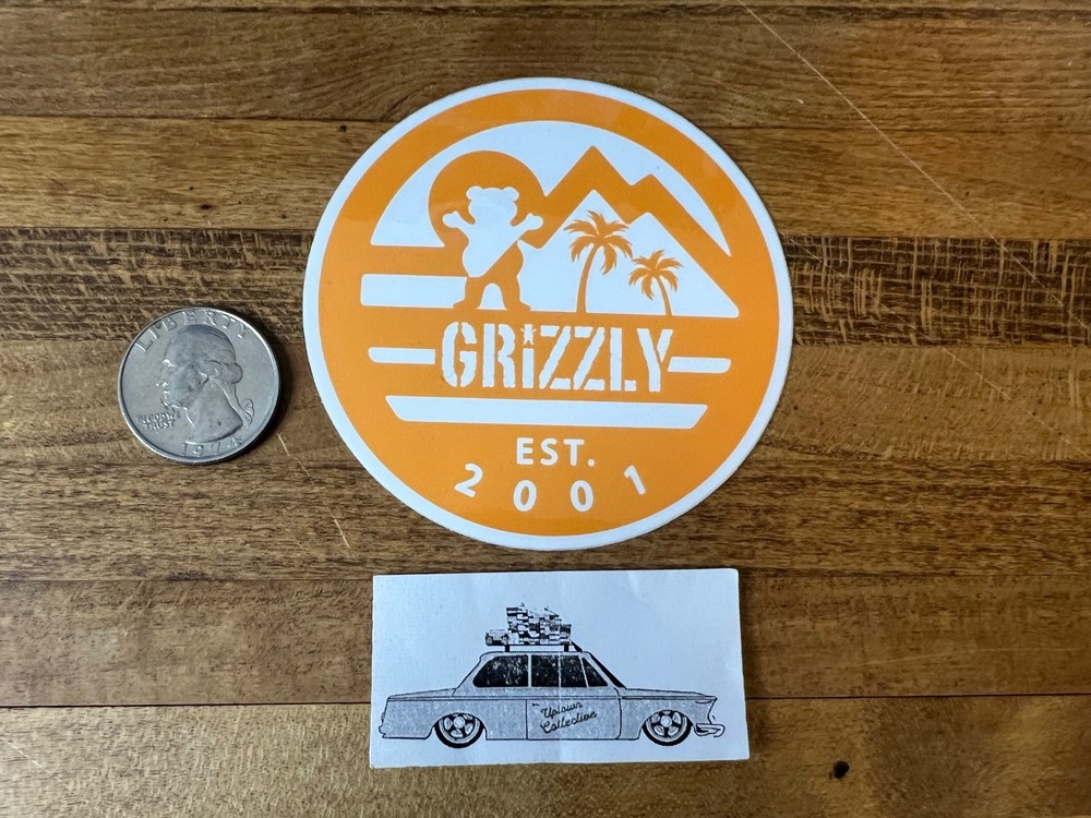 Grizzly Griptape Established 2001 Sticker Torey Pudwill Skateboarding Supreme