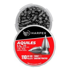 HARPEX Aquiles 110 Count BROADHEAD Pointed 5.5mm .22 Caliber Airgun Pellets