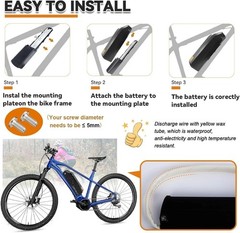 36V Ebike Battery 36V 10Ah/15Ah/20Ah Bicycle lithium battery ≤1200W Motor 4PIN