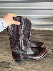 DAN POST Size 10.5 E. Brown Leather Cowboy Western Rockabilly Boots. 2112.