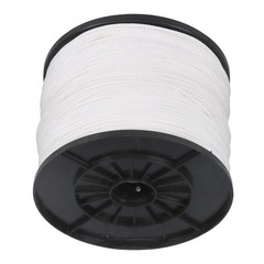1/8 Inch 1000FT Hollow Braid Polypro Rope White 350 Pounds Tensile Strength