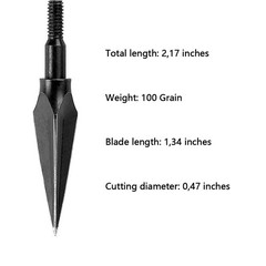 12X Classical Tradition Broadheads 100Gr Hunting Arrow Tips Compound Recurve bow