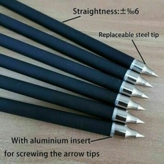 17/20 inch Archery Carbon Crossbow Bolts Half Moon Nock OD 8.8mm Arrows Hunting