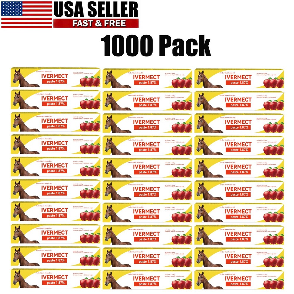 100 Pack Horse Dewormer Paste Apple Flavor EXP 1/2028 Wholesale price