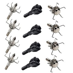 100/125 Grain Small Game Broadheads 12PK Judo Points Small Game 100 Grain Mixed
