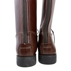 Hispar Victory Brown Leather Rear Zip Ladies Field Equestrian Riding Boot Size 7