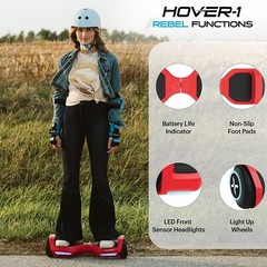 Hover-1 Rebel Electric Self-Balancing Hoverboard for Kids – Blue Tie-Dye