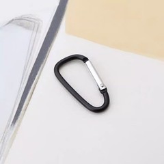 10 PCS Aluminum Carabiners Spring Snap Hooks Heavy Duty Keychain Clip