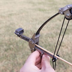 Mini Compound Bow Metal Material Compound Bow Decoration Palm Bow Toy