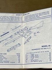 Original Daisy Models 102 95 111 1938 BB Rifle Gun Operation Manual