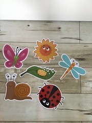 Childrens Butterfly Bugs Stickers Vinyl Waterproof PVC Luggage Laptop Decals Lot