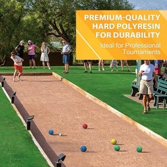 Bocce Ball Set, 107mm Regulation, 920g, Multi-Color, Tournament Use