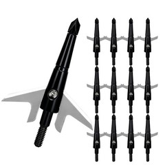 12Pcs Archery Broadheads 1.75″ Cut Compound for Traditional and Compound Bow