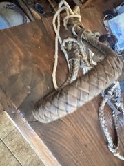 Vintage Handmade Horse Hackamore ( Bosal &Headstall) Two Rein