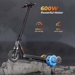 ADULT ELECTRIC SCOOTER 600W 28MILE 20MPH MAX SPEED E SCOOTER &FRONT SUSPENSION
