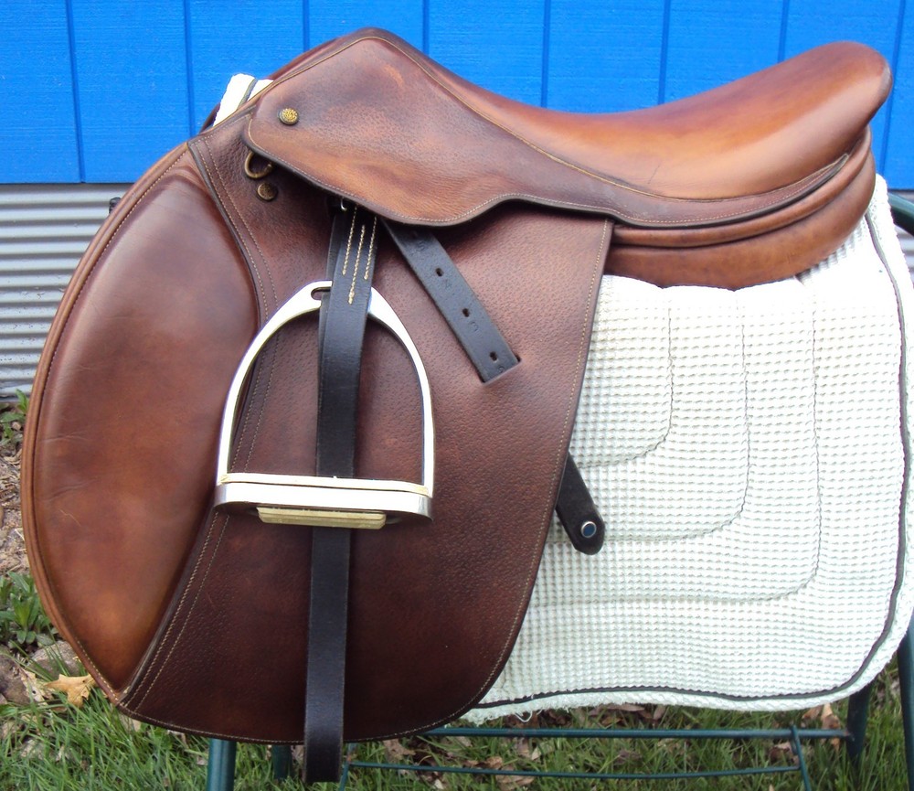 RARE CROSBY MILLER English Sofride Saddle-CENTENNIAL- 16.5″-GREAT! Cross Country
