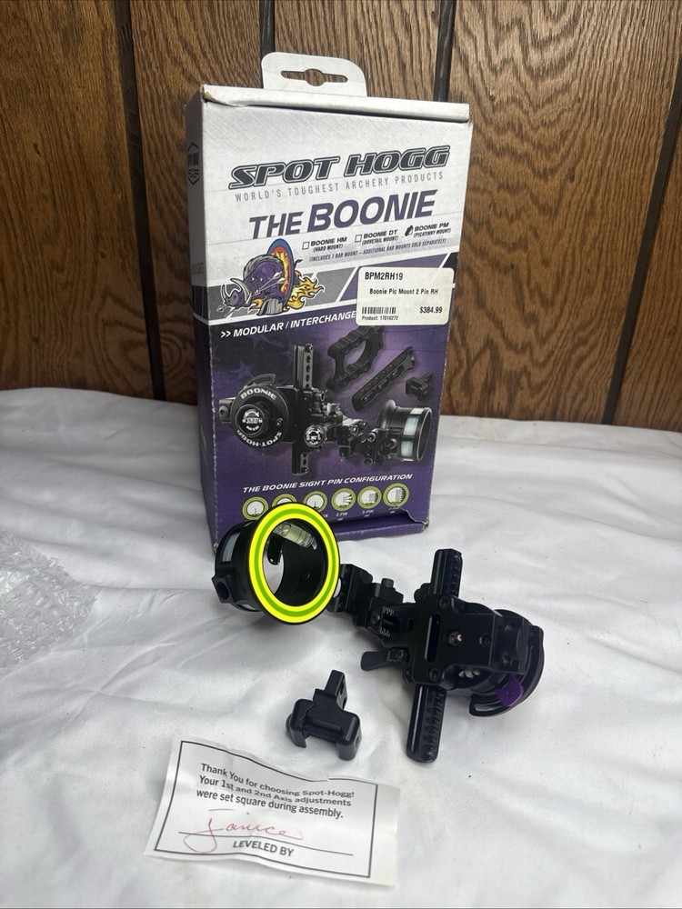NEW Spot Hogg Boonie Double Pin Bow Sight- Dovetail, RH .019 – 2 Pin SpotHogg