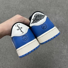 DM7866-104 Travis Scott Fragment AJ 1 Low OG Blue Black Men’s Size 4-13