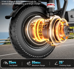 New Electric Scooter with Seat, Commuter Foldable, 1500W 15Ah Battery 30mph US