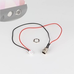 Hoverboard Charger Port Replacement 3 Prong 2 Wire for Self-Balancing Scooter