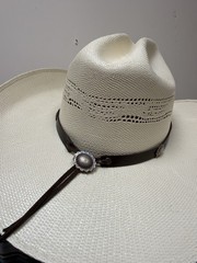 Native American Sterling Silver Concho Style Hat Band