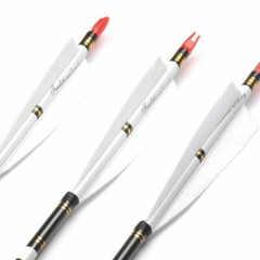 12x 30″/32″ Carbon Arrows Turkey Feather Spine 500 Hunting Compound Recurve Bow