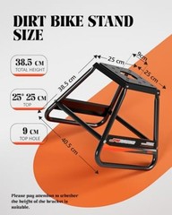 Dirt Bike Stand,Universal Detachable Powder Coated Anti Slip Off Road black