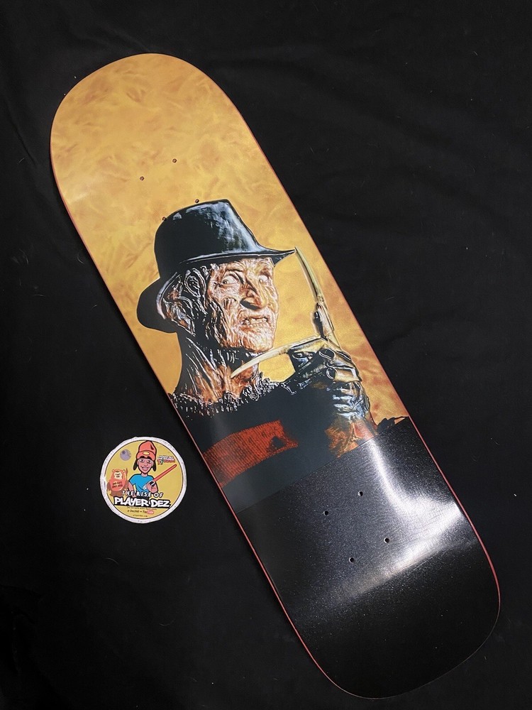 RARE Halloween Jim Greco Freddy Krueger Hammers Shaped Skateboard Deck Pearl