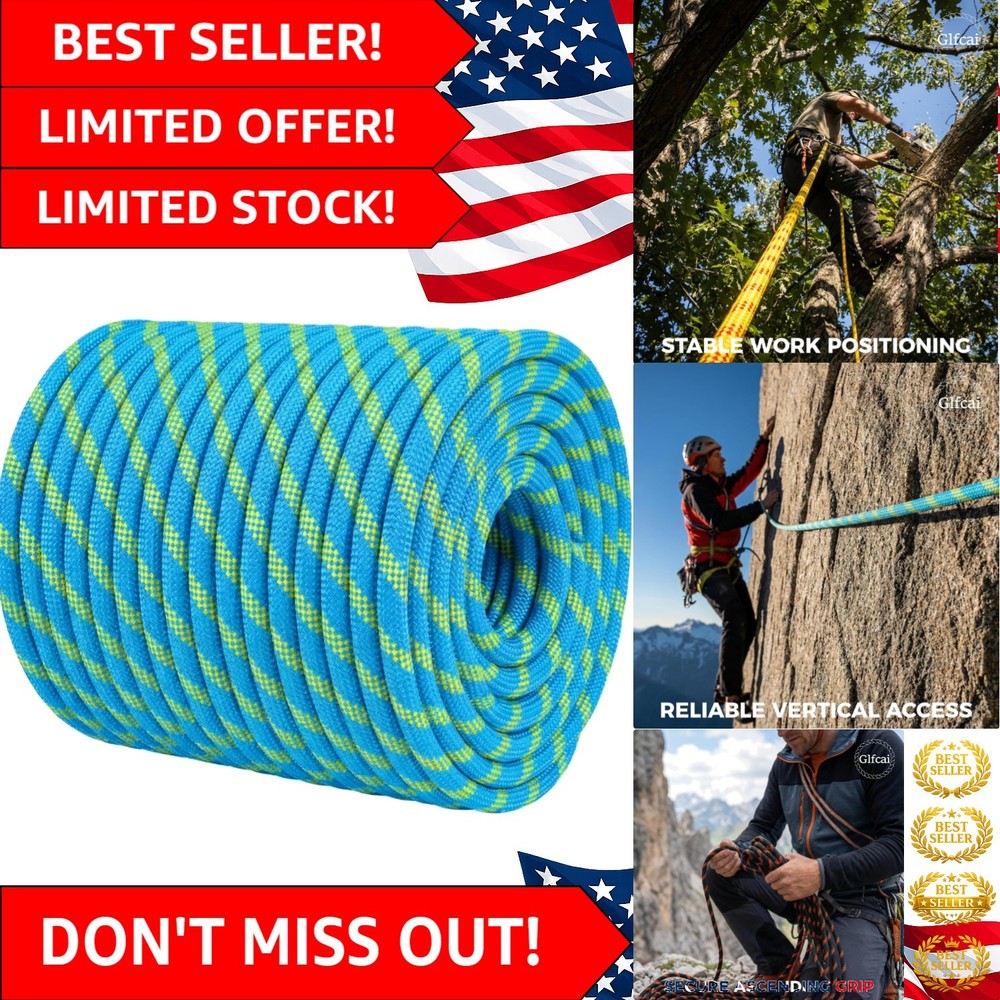 1/2 Inch Arborist Rigging Rope 150 Ft | 9,000 lbs MBS Double Braid Polyester …