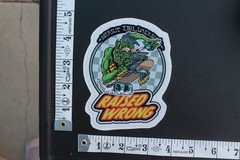 Adult Delinquents Raised Wrong Rat Fink Punk Z14B Vintage Skateboarding STICKER