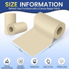Waterproof Self Adhesive Canvas Repair Patch Tape 4″ x 79″ Fabric Repair Kit