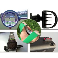 Fiber Optic Sight Replacement Sight Pin Rod 3M/10ft Bow Sling Archery Target